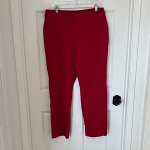 Elegant Red Women's Pants